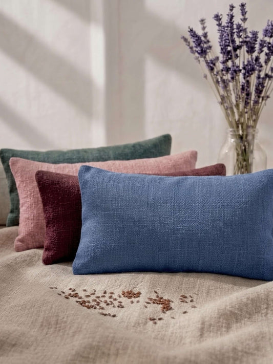 Plain Linen and Norfolk Lavender Eye Pillow