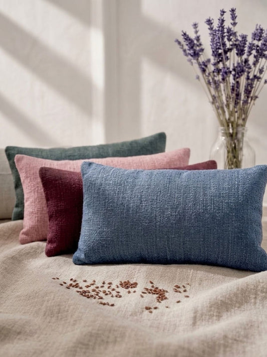 Plain Linen and Norfolk Lavender Eye Pillow