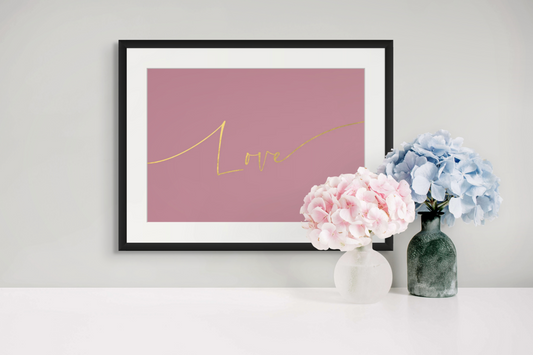 Love Yoga Print