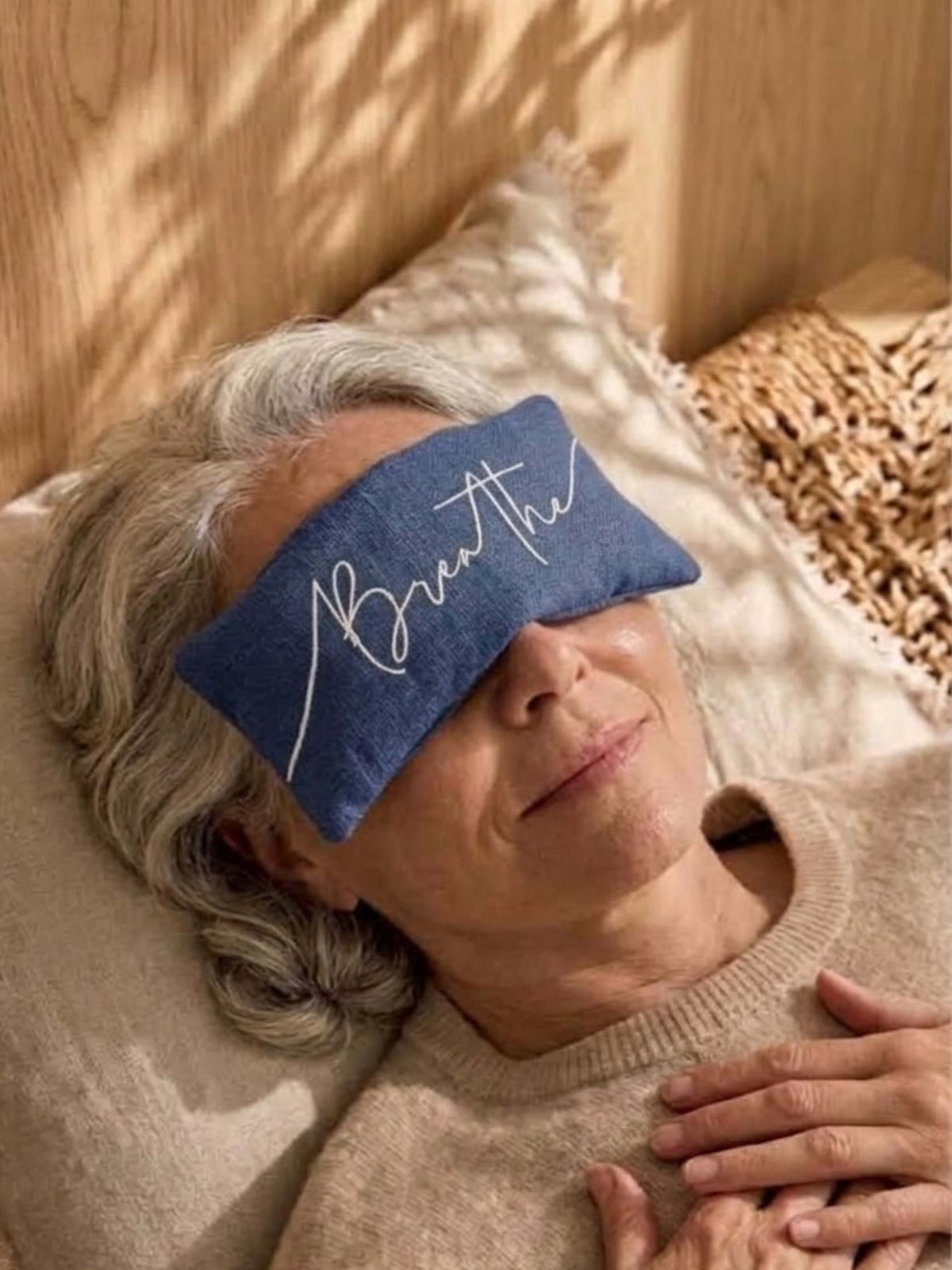 Namaste Embroidered Lavender Eye Pillow