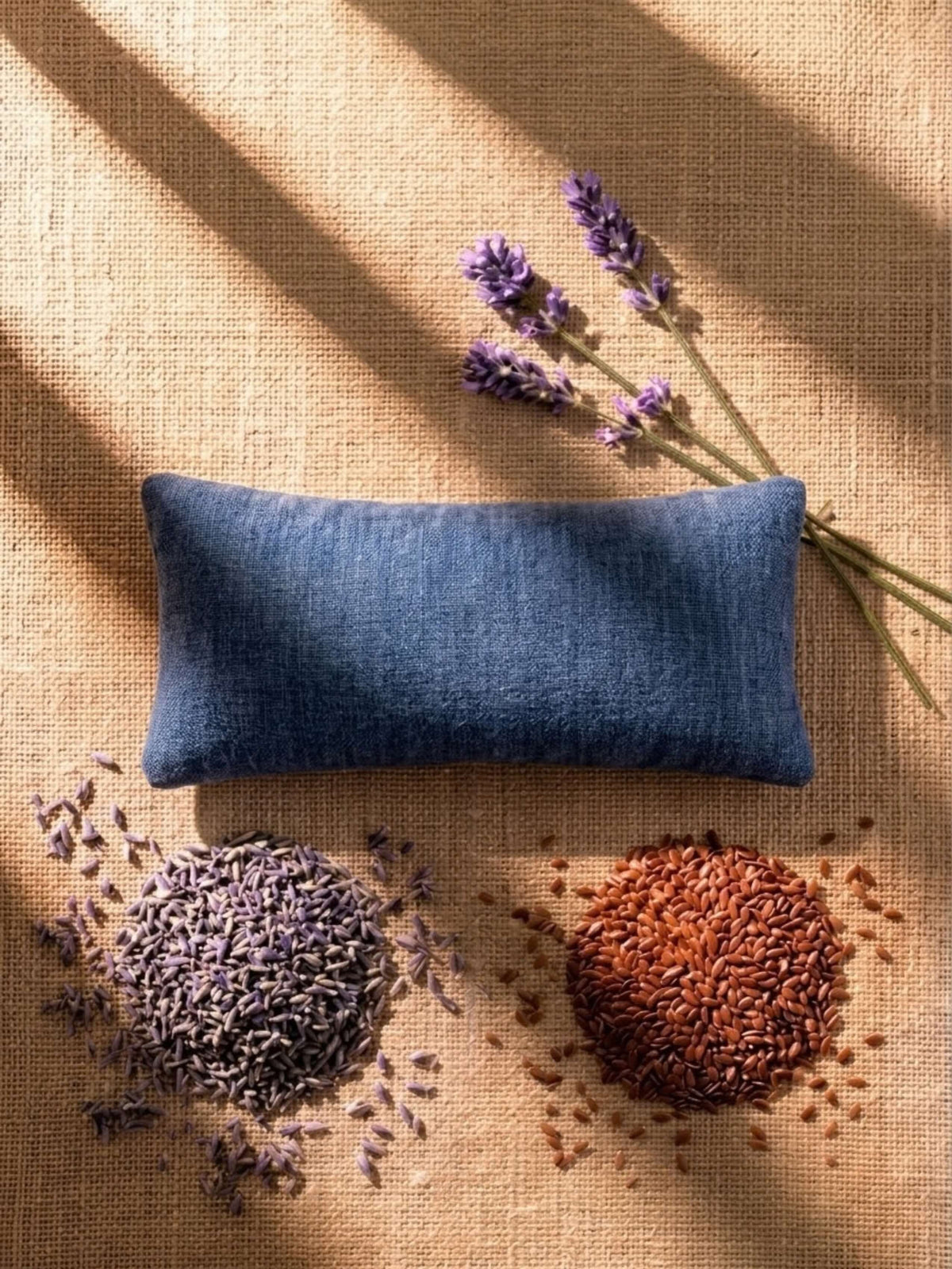 Plain Linen and Lavender Eye Pillow