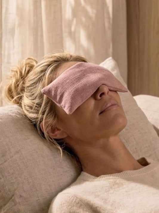 Plain Linen and Norfolk Lavender Eye Pillow