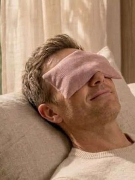 Plain Linen and Norfolk Lavender Eye Pillow