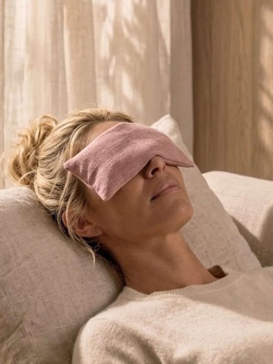 Plain Linen and Lavender Eye Pillow
