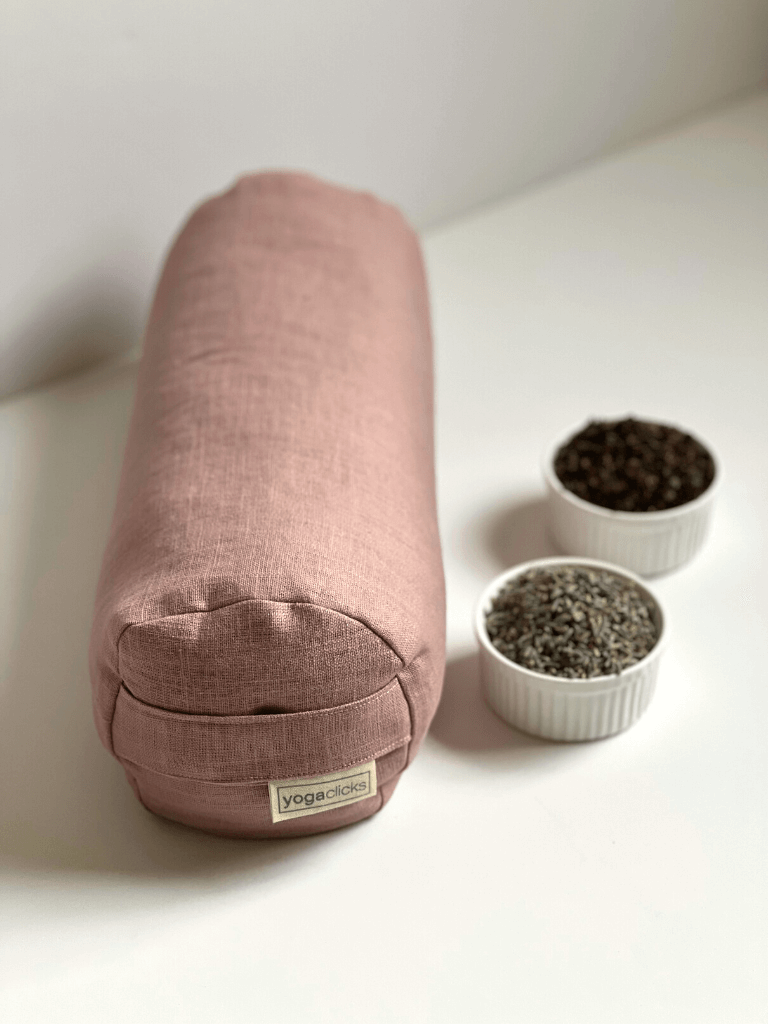 Eco Lavender Mini Neck Pillow - Handmade With Linen, Lavender and Buckwheat Hulls